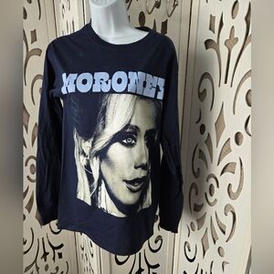 Megan Moroney Graphic Tee Navy Blue Unisex Small Country Music Shirt NWOT
